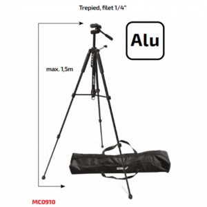 Trepied aluminiu cu fixare filet de 1/4'' MC0910 Dedra - Img 2