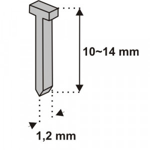 Tűzőszögek 12mm , 1000 db , Dedra