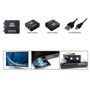 Videó átalakító analóg ( 3 x RCA) digitális ( 1 x HDMI ), SAL - Img 2