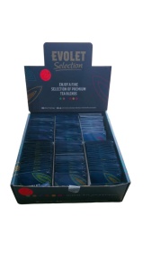 120 db prémium piramis teafilter, válogatott gyümölcsök és gyógynövények, 6 válogatott keverék, 120 x 2.25gr, ideális ajándék, kávézók, vásárok, szállodák, hotelek, vendéglátás, Evolet