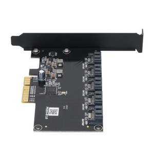 Adapter, bővítő, 5 portos SATA 3.0, PCI- Express, ömlesztett termék, Orico - Img 4