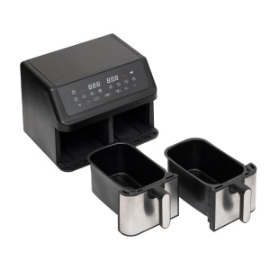 Airfryer dublu cu aer cald, 2x4,5L, 2000 W, digital - Img 3