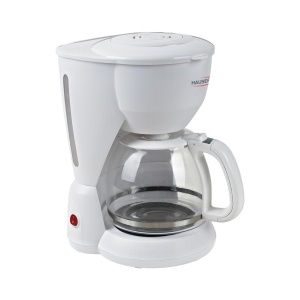 Aparat de cafea HAUSER C-915W, max. 1000 W, capacitate de 12 cești, filtru durabil, carafă din sticlă, culoare albă - Img 1
