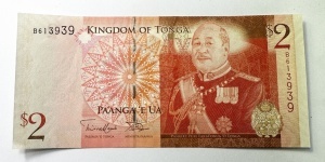 Bancnota Tonga - 2 Paanga 2008