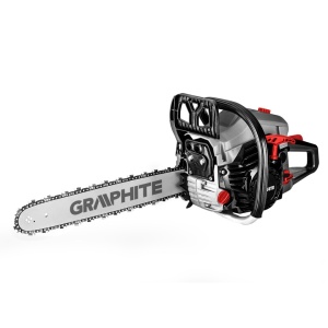 Benzines láncfűrész benzinmotorral, 2kW (2,7HP), 18"-os vezetőkar, 3 ÉV GARANCIA, grafit