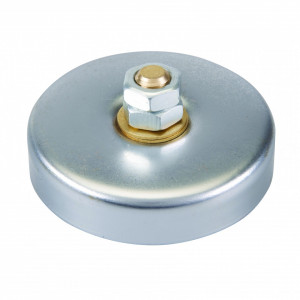Bloc magnetic pentru impamantare / masa aparat de sudura, 90mm, Silverline - Img 1