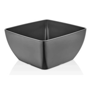Bol pătrat din melamină, grafit, 250x250x(h)120mm Fine Dine - Img 1