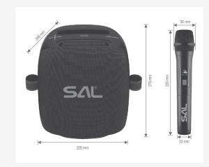 Boxa portabila Boombox, 2 microfoane, bluetooth, usb, card, rezistent apa, 100W, SAL PARCUBE - Img 7