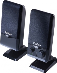 BOXE EDIFIER 2.0, RMS: 1.2W (2 x 0.6W), control volum, USB power, black, "M1250" - Img 2