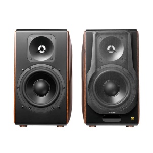 BOXE EDIFIER 2.0, RMS: 256W (2 x 8W, 1 x 120W, 1 x 120W), bluetooth, telecomanda wireless, volum, bass, treble, optical, coaxial, brown, USB, "S3000MKII" - Img 2