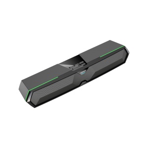 BOXE EDIFIER Gaming desktop, RMS: 5W (2.5W + 2.5W), Bluetooth 5.3, USB-A, RGB, sound card/ mic, dim. 485x70x80mm, black, "MG300-BK" - Img 4