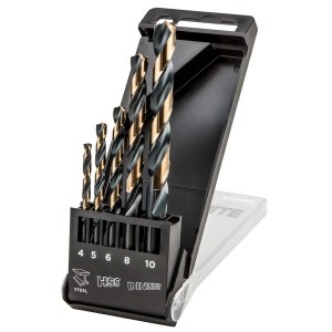 Burghiu metal HSS-CNC, 124°, tip Pro-Tec, 4,0 - 10,0 mm, set 5 buc.