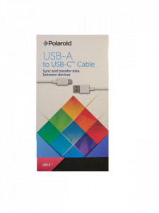 Cablu incarcare, date, USB-A la USB-C, 1m, alb, Polaroid - Img 4