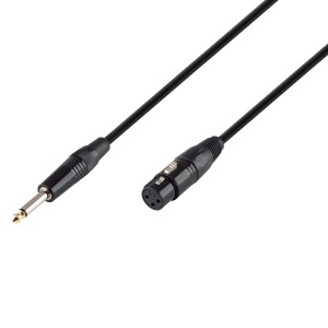 Cablu XLR/JACK, 5 m, mufă XLR – conector JACK de 6,3 mm, mono