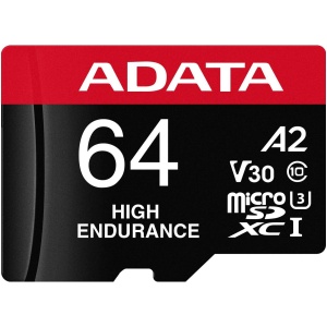 CARD MicroSD ADATA, 64 GB, MicroSDXC, clasa 10, standard UHS-I U3, "AUSDX64GUI3V30SHA2"