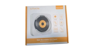 CD Player multifunctional, montabil pe perete, sub blat bucatarie, pe masa, functii CD, AUX, Bluetooth, USB, Card SD, telecomanda, LeTaoCity - Img 4