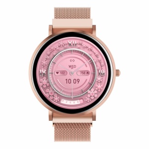 Ceas Smartwatch Denver SWC-394RG ROSE GOLD, Ecran AMOLED 1.32", curea metalica, Bluetooth Calling, autonomie pana la 5 zile - Img 3