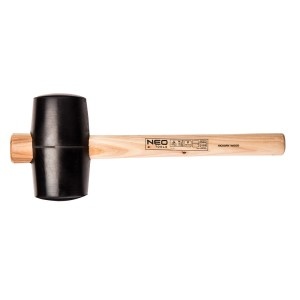Ciocan cauciuc 90 mm, 1200 g, maner lemn