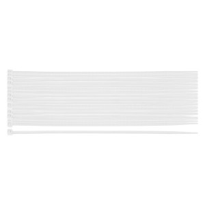 Coliere plastic EXTREME 2,5 × 100 mm, alb, 100 buc.