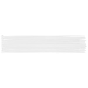 Coliere plastic EXTREME 7,6 × 500 mm, alb, 50 buc.