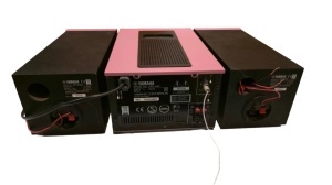 Combina muzicala mini, micro-sistem Yamaha CRX-040 / MCR-040, redare USB, CD, Ipod, radio, aux, roz, second hand - Img 7