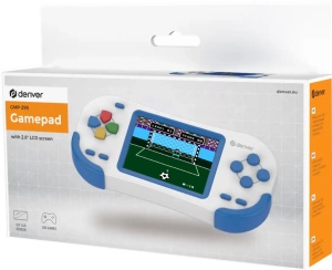 Consola retro portabila jocuri 8bit, alimentare baterii 3 x AAA, 200 jocuri incluse, ecran LCD Color 2.8", Denver - Img 3