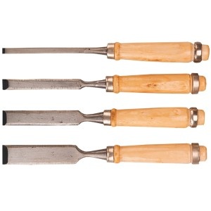 Dalti, 6-24 mm, 4 buc -set, maner de lemn