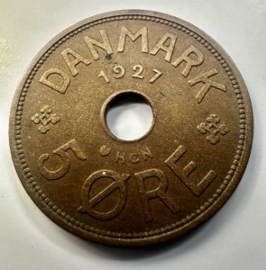Danemarca - 5 ore 1927 - Christian X