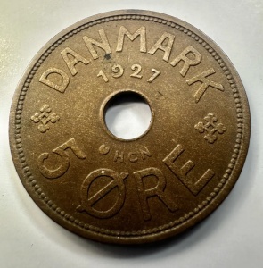 Danemarca - 5 ore 1927 - Christian X - Img 3