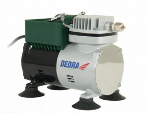 DEDRA 300W mini kompresszor airbrush készlettel, 3,5 bar, 50L-60L/min - Img 2