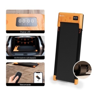DeerRun C6 PRO LIMITED EDITION HALOWEEN futópad, Q1 Plus, Maximális sebesség 8km/h, Maximális terhelés 159kg, 117,8 × 51,4 × 10,5 cm, Bluetooth kompatibilis, szürke, távirányító, eredeti csomagolás sérült, eredeti csomagolás sérült. - Img 4
