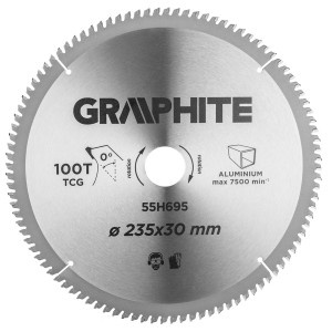 Disc circular cu varfuri HM 235x30mm, 100 dinti, pentru Aluminiu