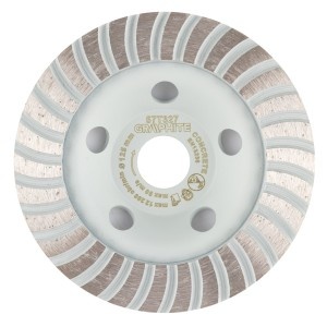 Disc de slefuire diamantat , turbo, 125 x 22.2 mm, taiere uscata
