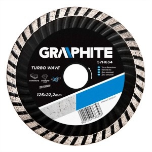 Disc diamantat 125mm, Turbo Wave