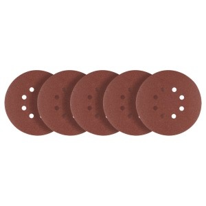 Discuri de slefuit cu suport Velcro, cu gauri, 150 mm, P120, 5 buc.