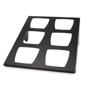 Display Skiatos Black Buffet pentru 6 boluri, 500 x 745 x 330 mm Fine Dine - Img 1