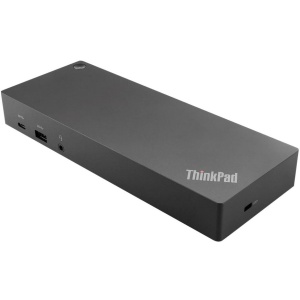 Docking Lenovo ThinkPad Hybrid model 40AF, 2 x HDMI, 2 x DisplayPort, 5 x USB-A, 2 x USB-C, LAN, second hand - Img 3
