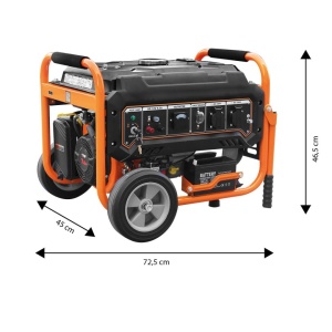 Elektromos generátor 2800/3000W, 7hp, 2.63l/óra, 208cc, kulcsos indítás, Neo - Img 4