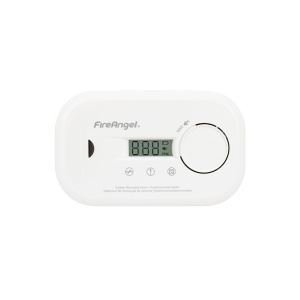 FireAngel alarma de monoxid de carbon, alimentat cu baterii, ecran LCD, CO