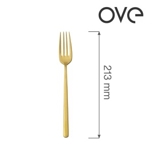 Furculiță de masă Amarone Gold, OVE, 213 mm - Img 2