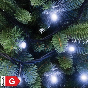 Ghirlanda inseriabila, 100 LED, alb, pt exterior - Img 1