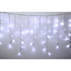 Ghirlanda luminoasa, 200 LED-uri, cablu alb, pentru utilizare în exterior - Img 1