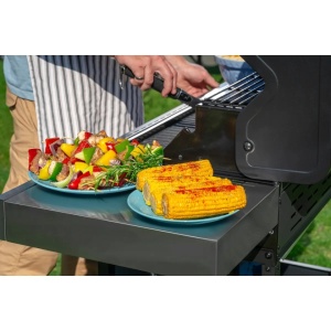 Gratar premium pe gaz, 4 arzatoare, putere 12kW, gratar din fonta, functionare la butelie, Dedra - Img 3