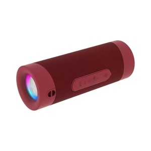 Hordozható hangszóró, RGB LED világítás, 10W, VÖRÖS, Denver BTV-208BU, termék újrazárva