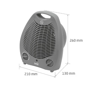 Încălzitor, ventilator, gri, 2000 W - Img 2