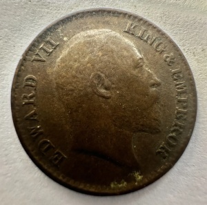 INDIA BRITANICA - EDWARD VII - 1/12 ANNA 1908 - Img 4