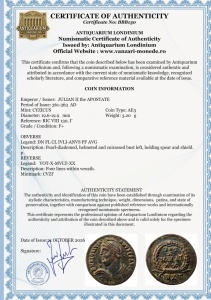 JULIAN II the APOSTATE ( 361-363 AD ) - CYZICUS - Moneda Antica Romana - Img 3