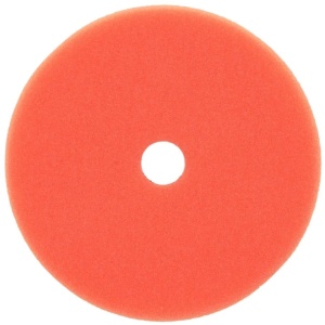 Kemény szivacsos polírozó korong, velco markolat, 150mm x 25mm, narancssárga, Dedra - Img 4