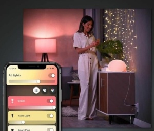 Kit 3 okos dugó, kompatibilis a Google Home, Amazon, Alexa, okostelefonos vezérléssel, PHILIPS Hue Smart Plug F típusú dugó - Img 3