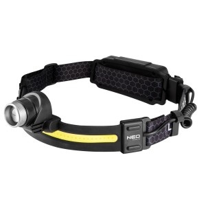 Lampa de cap, include si curea cu LED, USB tip C